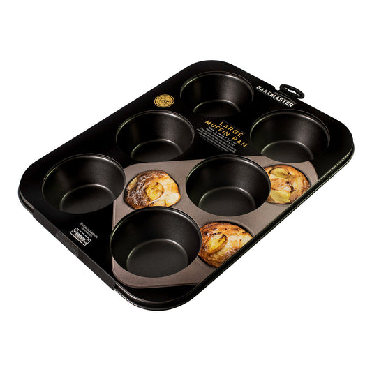 6 Cup Large Muffin Pan, 35 x 26cm/9 x 4cm - Non-stick