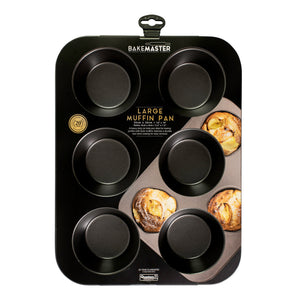 6 Cup Large Muffin Pan, 35 x 26cm/9 x 4cm - Non-stick