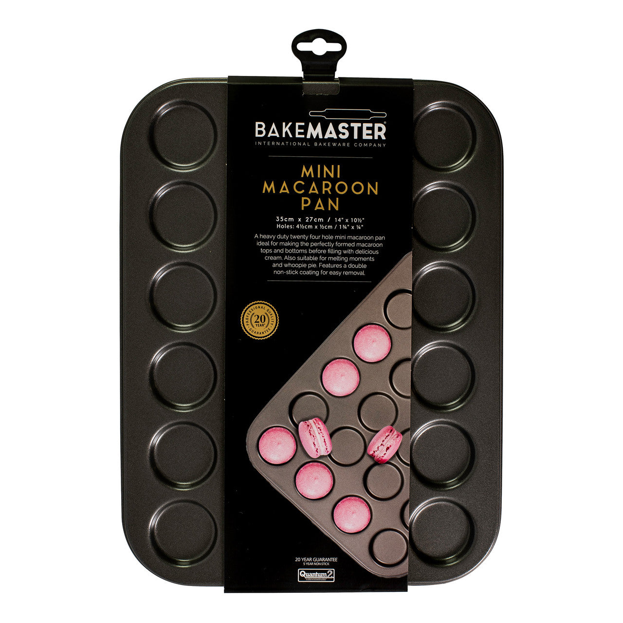 24 Cup Mini Macaroon Pan, 35 x 27cm - Non-stick