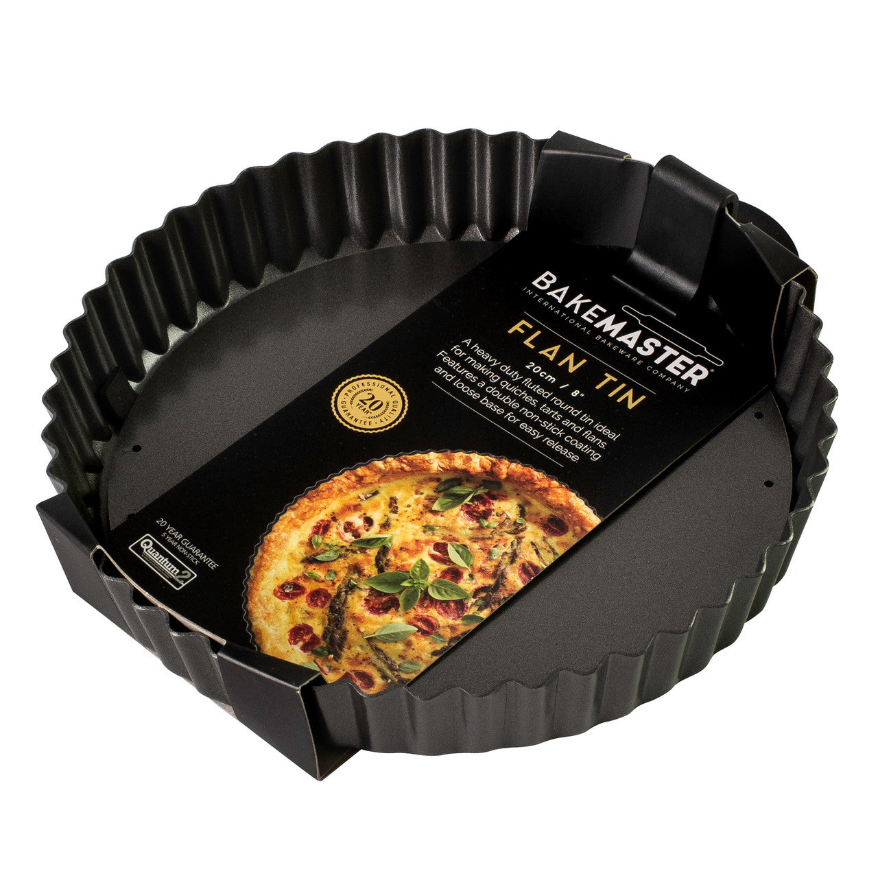Loose Base Rnd Flan/Quiche Pan, 20Ø x 3.5cm - Non-stick