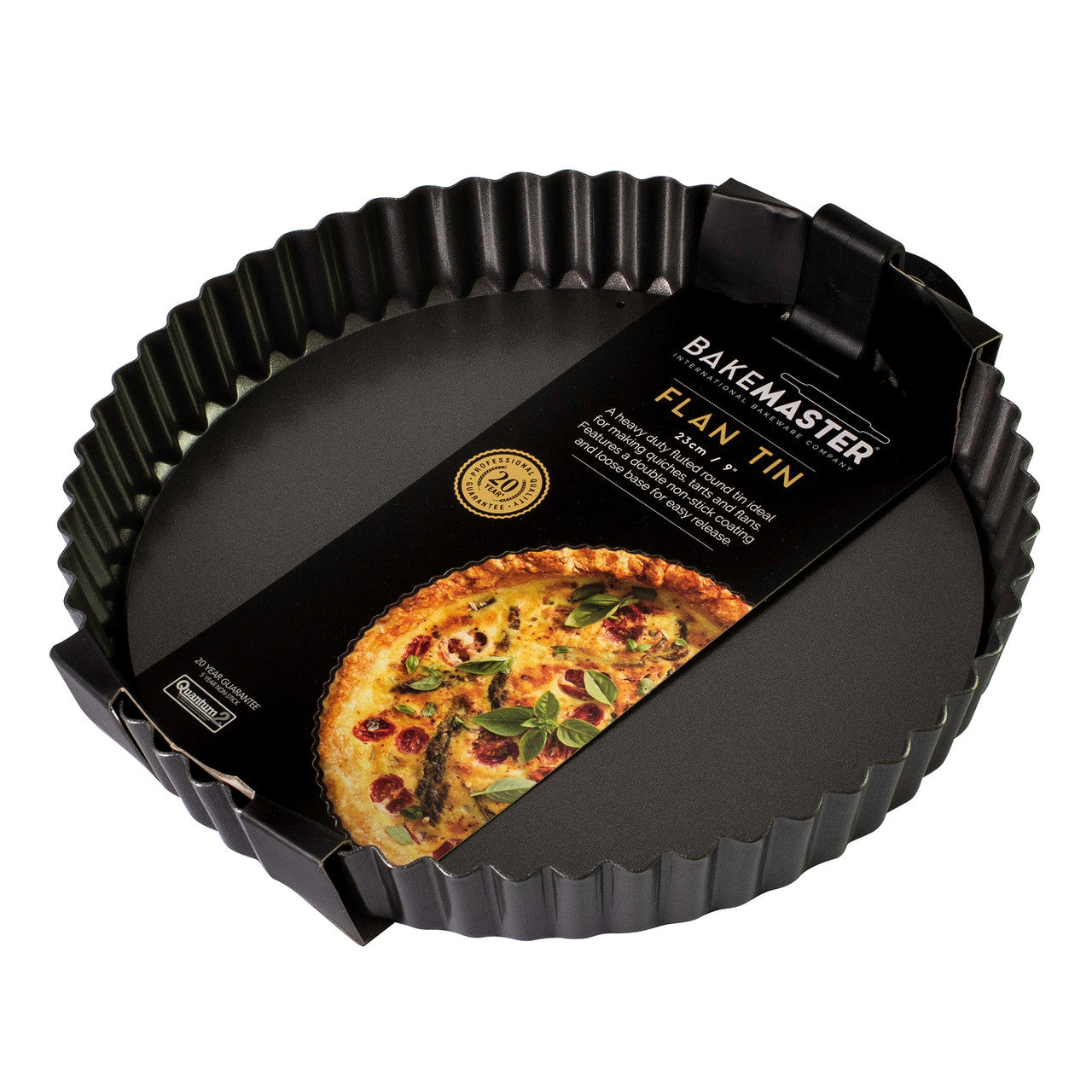 Loose Base Rnd Flan/Quiche Pan, 23Ø x 3.5cm - Non-stick
