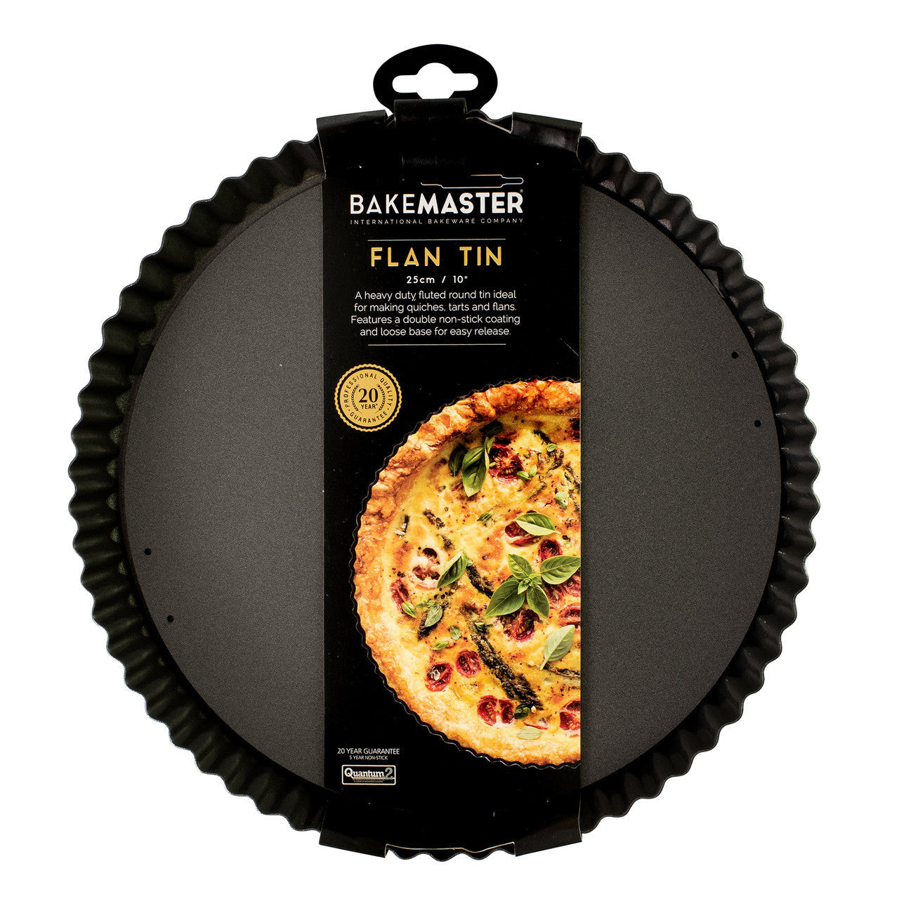 Loose Base Rnd Flan/Quiche Pan, 25Ø x 3.5cm - Non-stick