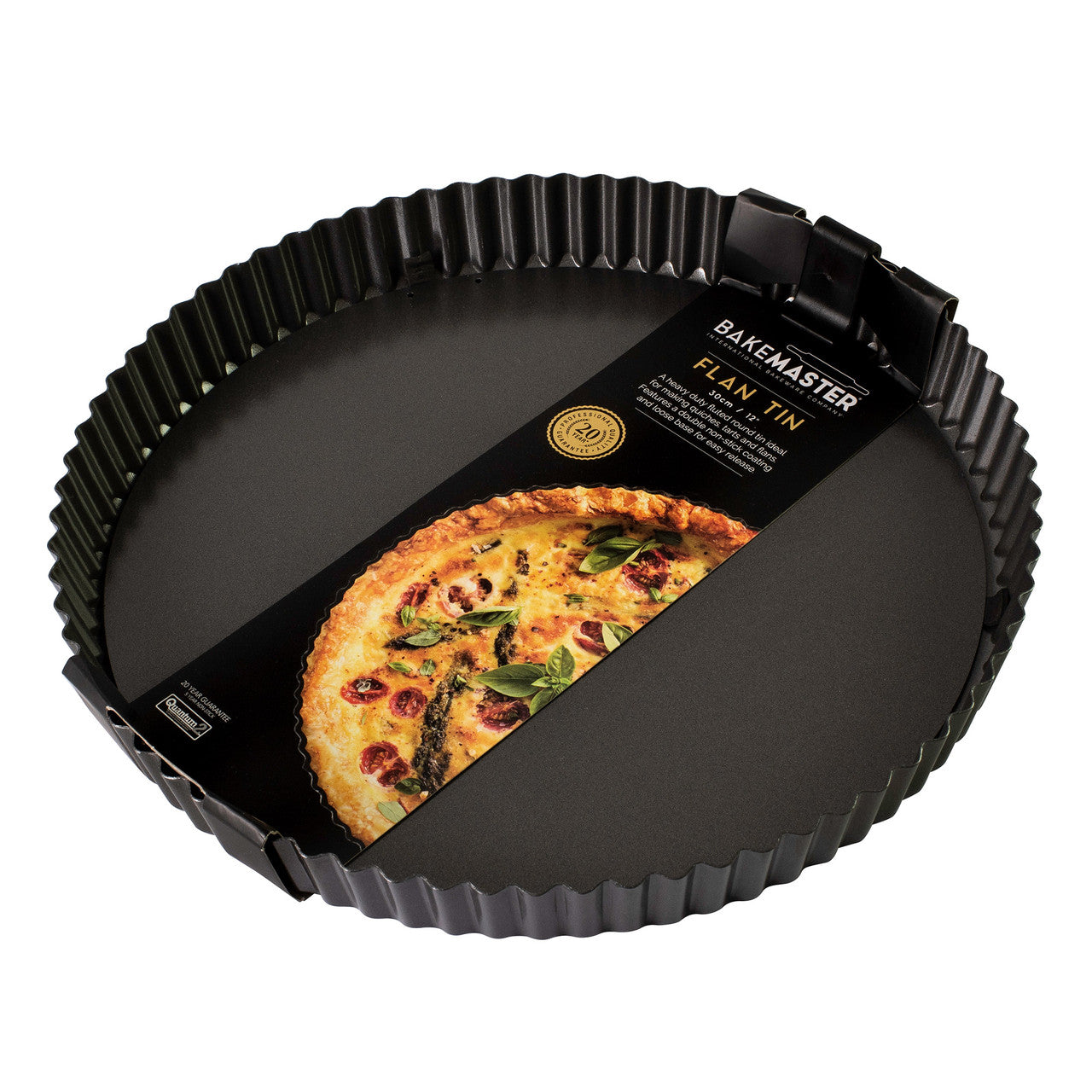 Loose Base Rnd Flan/Quiche Pan, 30Ø x 3.5cm - Non-stick