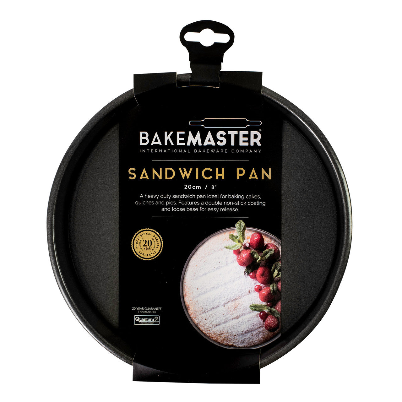 Loose Base Rnd Sandwich Pan, 20Ø x 3.5cm - Non-stick