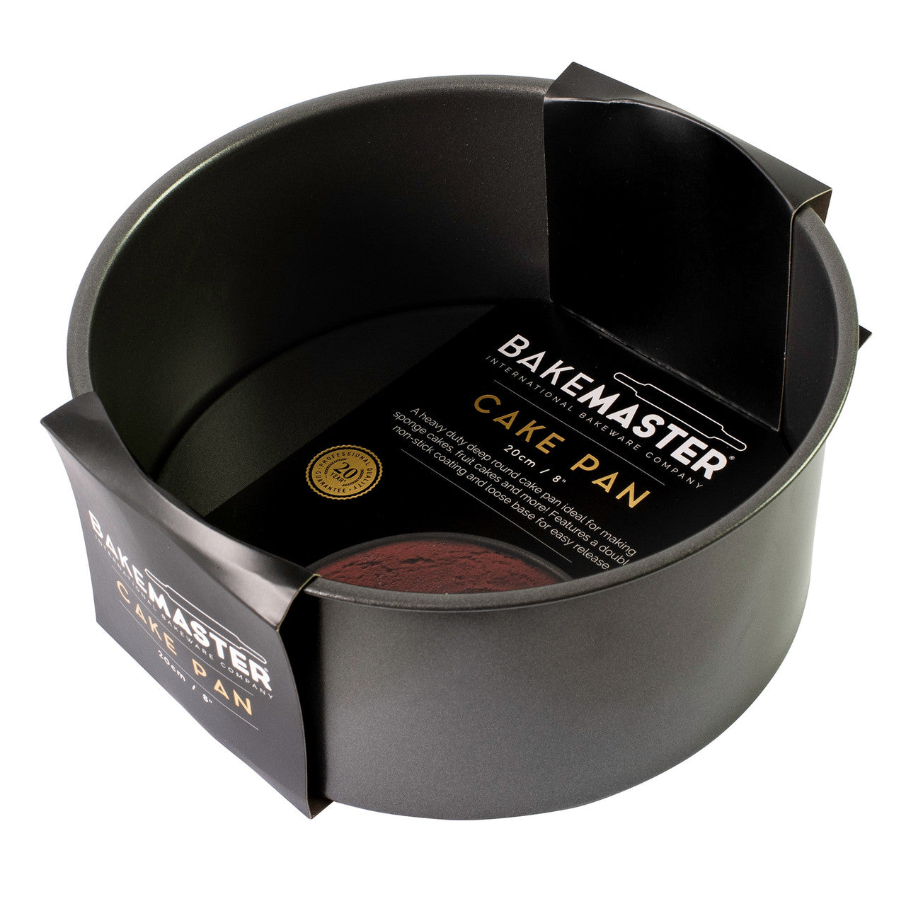 Loose Base Rnd Deep Cake Pan, 20Ø x 8cm - Non-stick