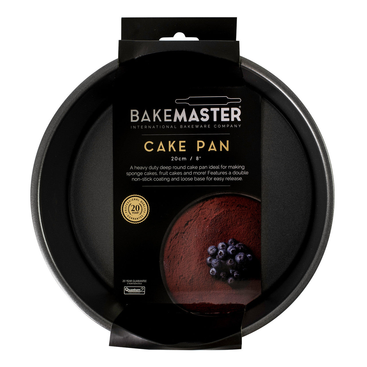 Loose Base Rnd Deep Cake Pan, 20Ø x 8cm - Non-stick
