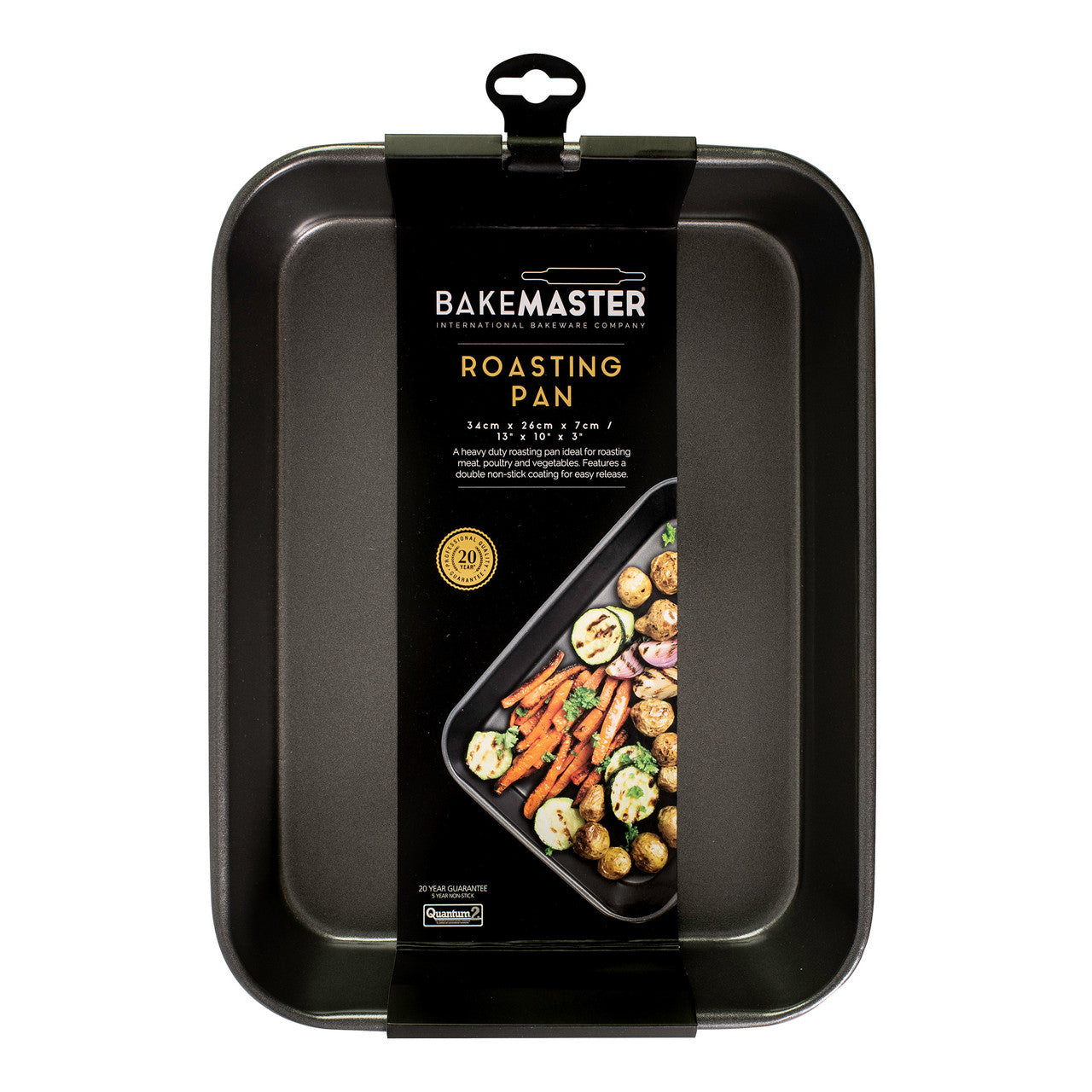 Medium Deep Roasting Pan, 34 x 26 x 7cm - Non-stick