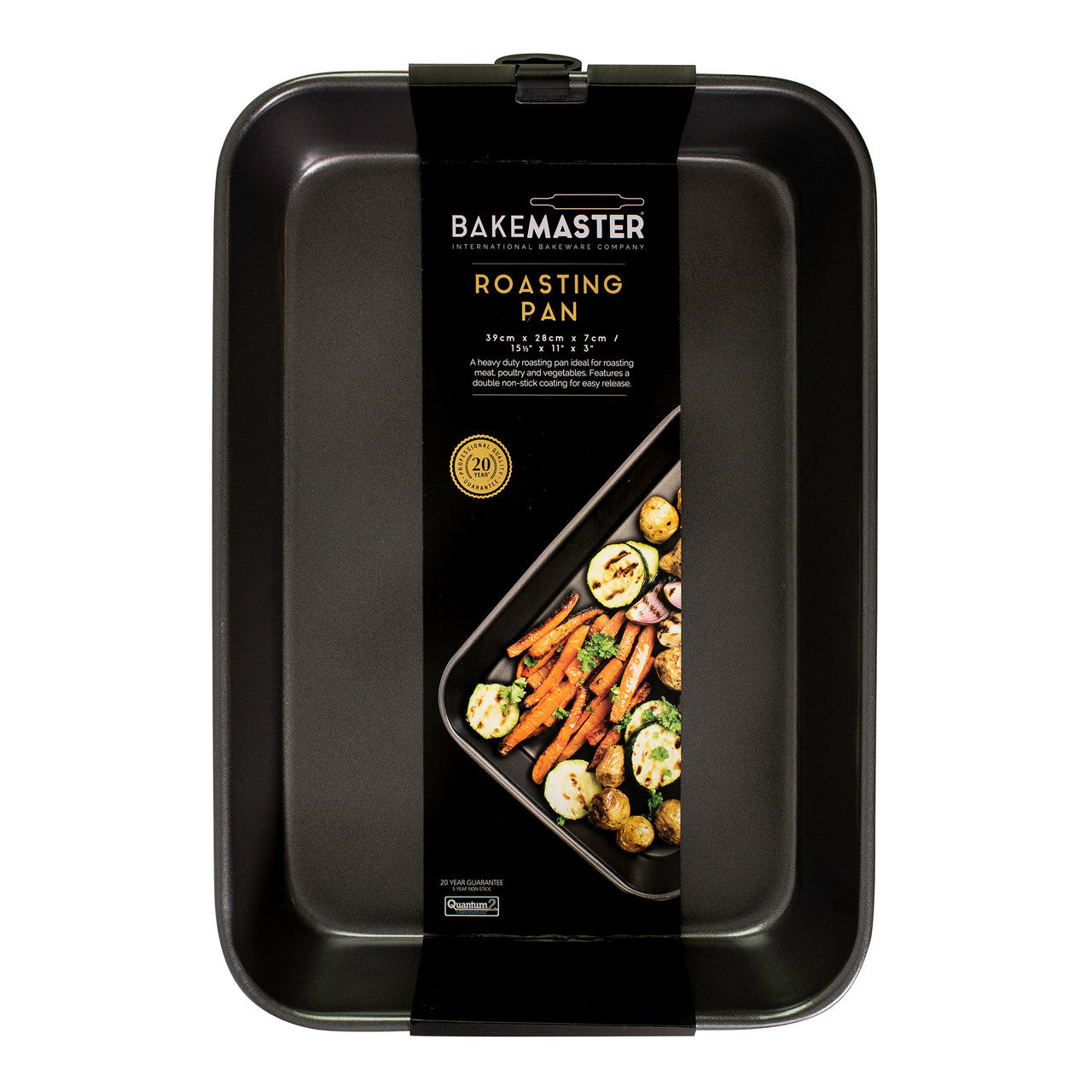 Large Deep Roasting Pan, 39 x 28 x 7cm - Non-stick
