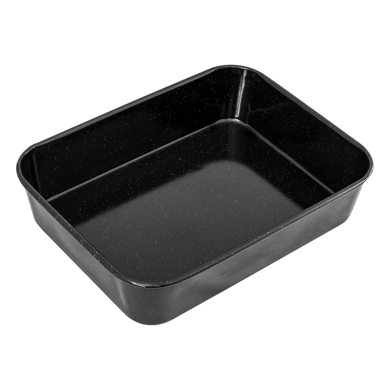 Professional Vitreous Enamel Roasting Pan, 35 x 25 x 6cm - Non-stick