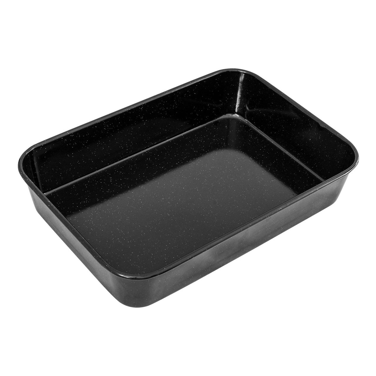 Professional Vitreous Enamel Roasting Pan, 40 x 28 x 8cm - Non-stick