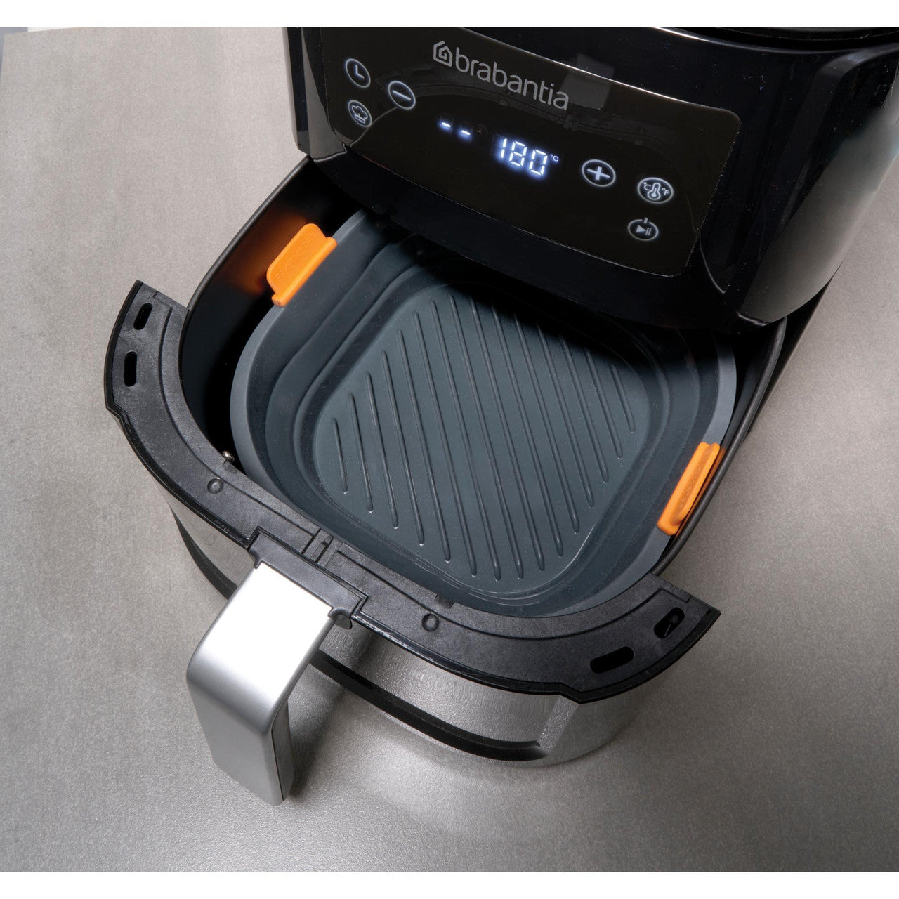 Silicone Collapsible Square Air Fryer Insert 21 x 21 x 6.5cm