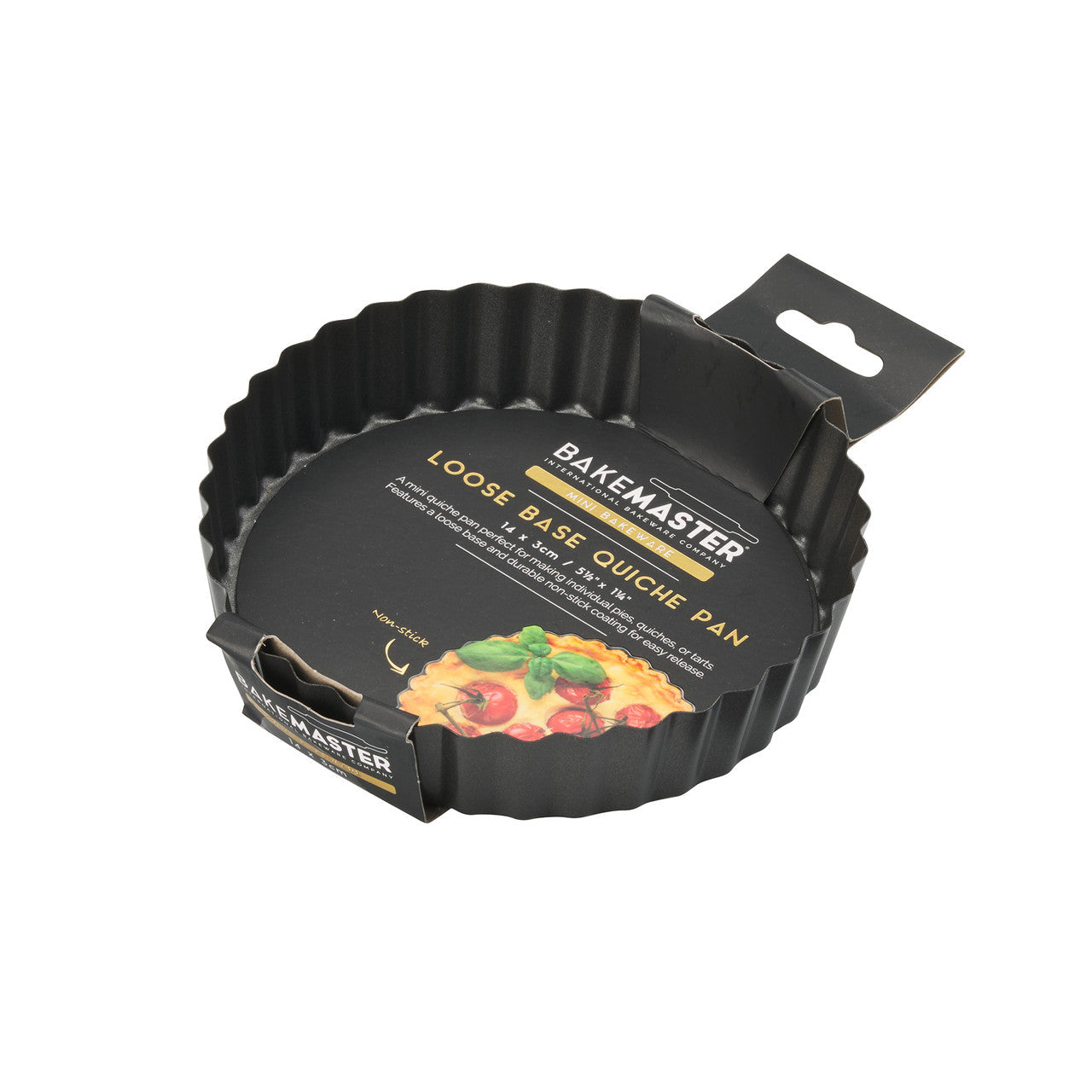 Loose Base Quiche Pan, 14 x 3cm - Non-stick