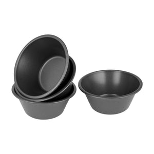 Deep Pie Dish Set of 4, 12 x 5cm - Non-stick