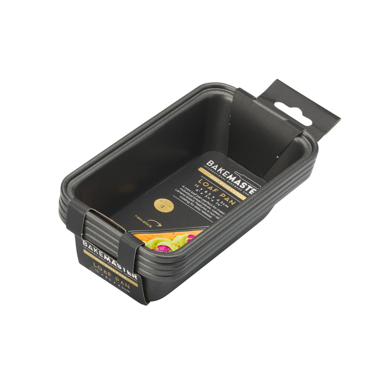 Loaf Pan Set of 4, 15 x 8.5 x 4.5cm - Non-stick