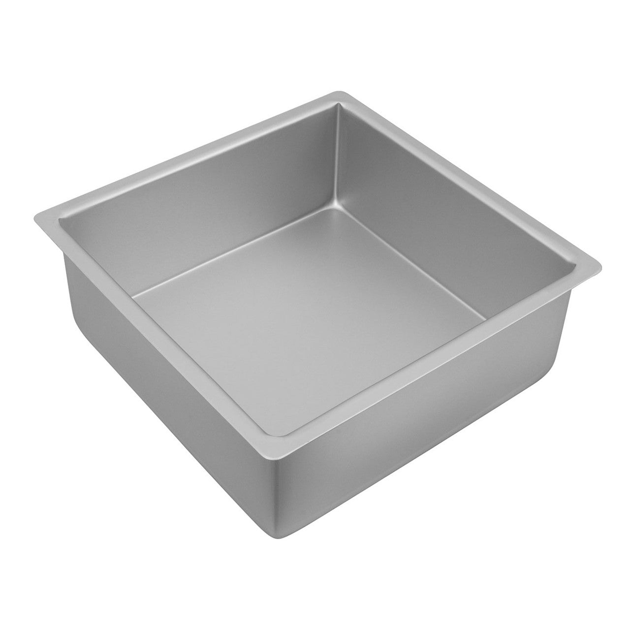Silver Anodised  Square Deep Cake Pan, 25 x 10cm