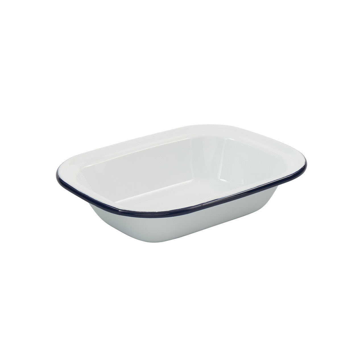 Enamel Rectangular Pie Dish 23.5 x 18 x 5cm