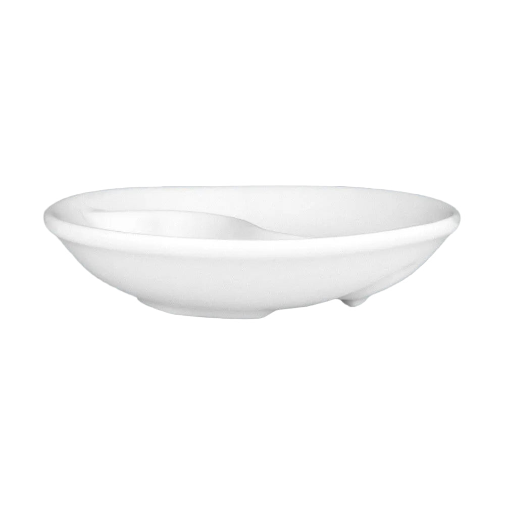 Round Divided Sauce Dish, 10cm
