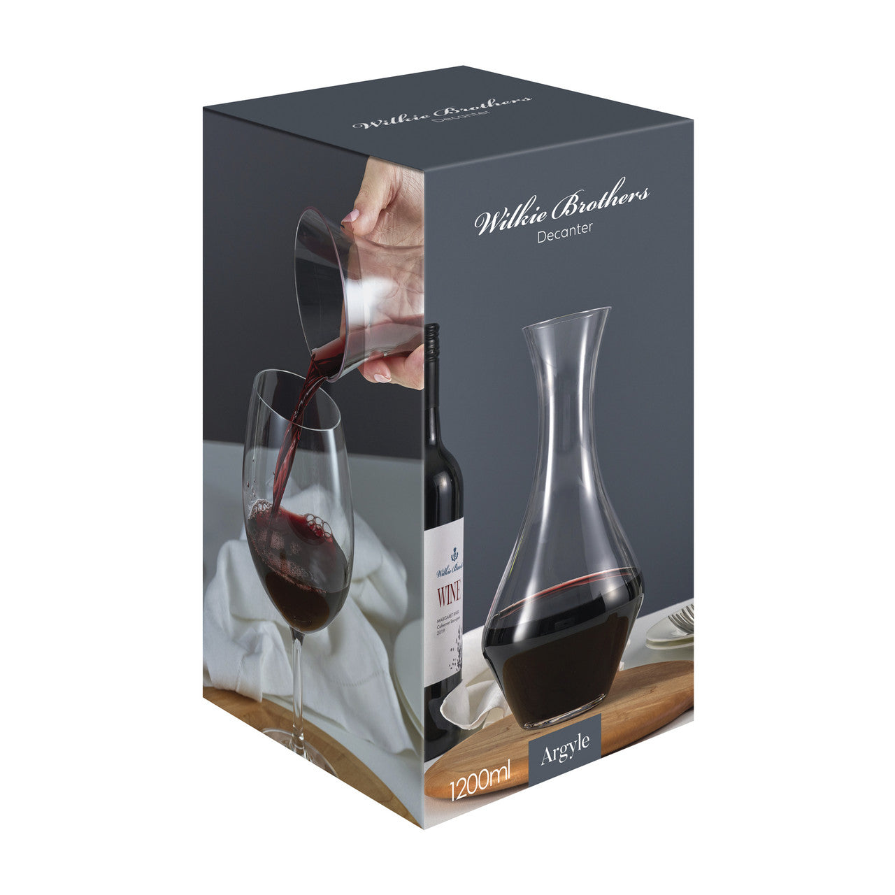 Argyle Decanter, 1200ml - Handmade Glass