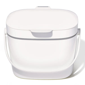 Easy-Clean Compost Bin - White
