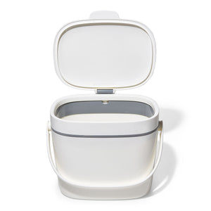 Easy-Clean Compost Bin - White