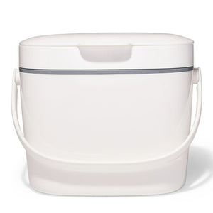 Easy-Clean Compost Bin - White