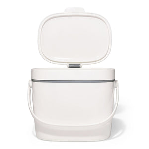 Easy-Clean Compost Bin - White