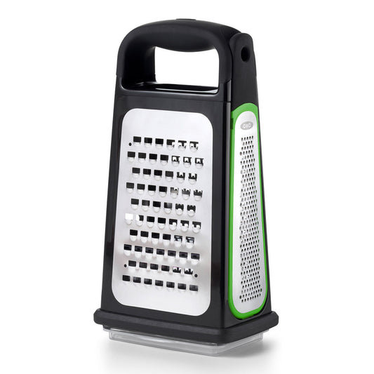 Etched Box Grater with Removeable Zester