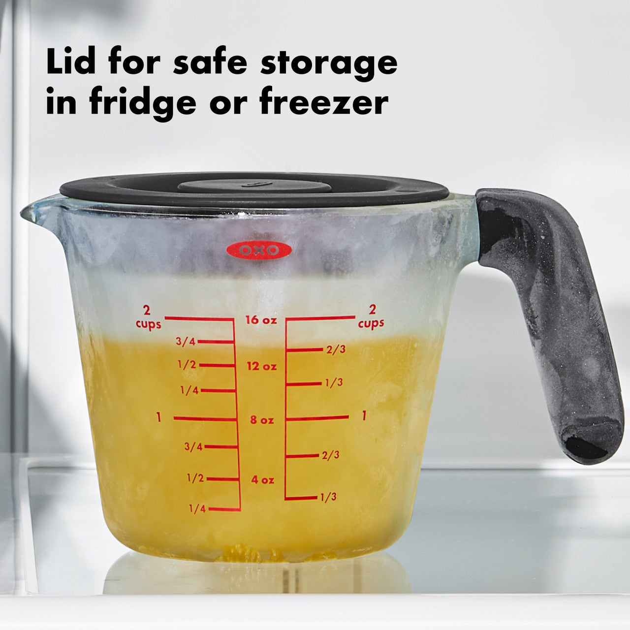 Good Grips Glass Measuring Cup with Lid - 2 Cup/ 500ml