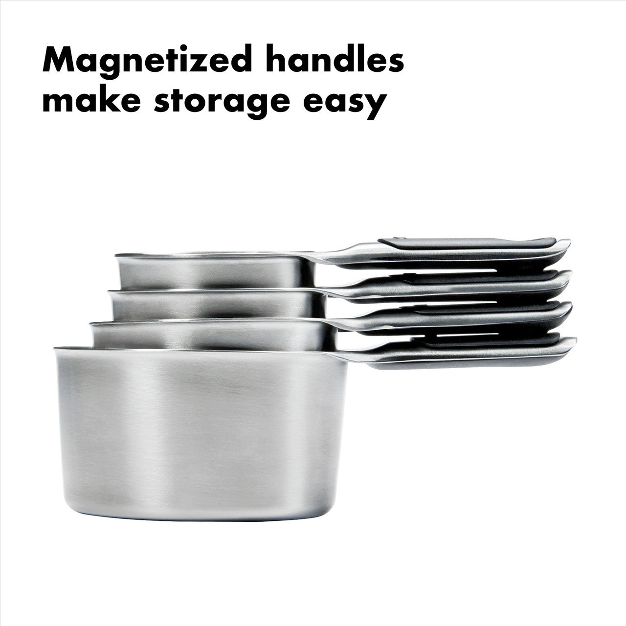 4 Piece Stainless Steel Measuring Cup Set