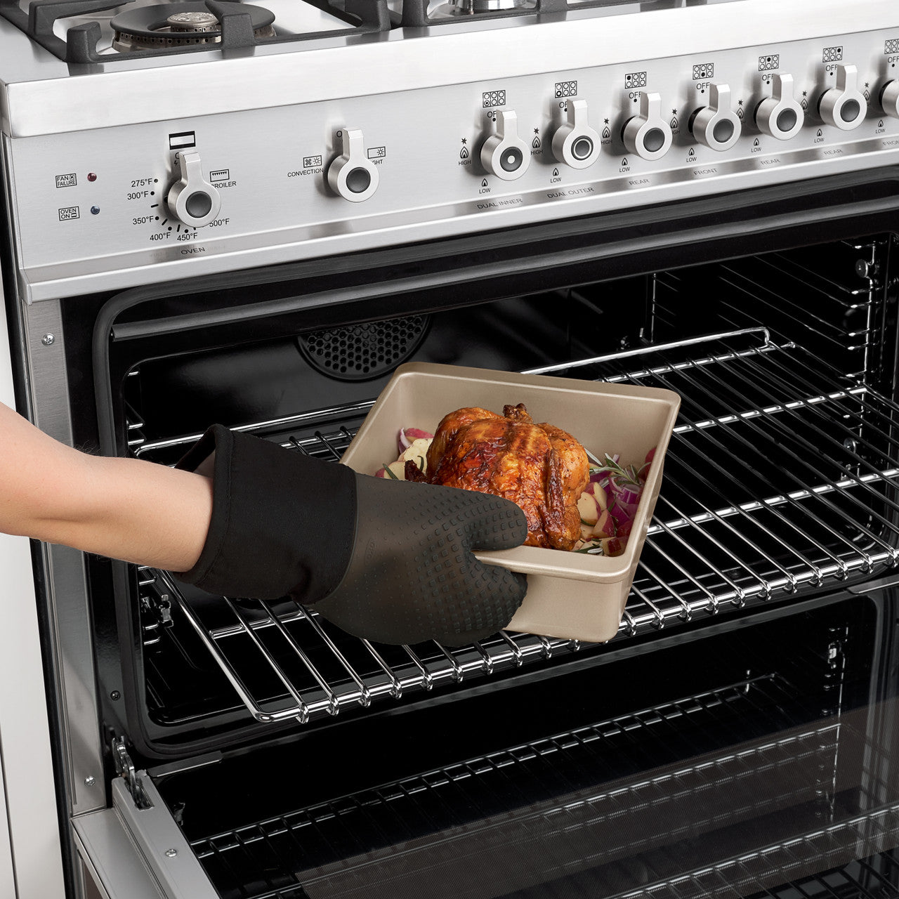 Silicone Oven Mitt - Black