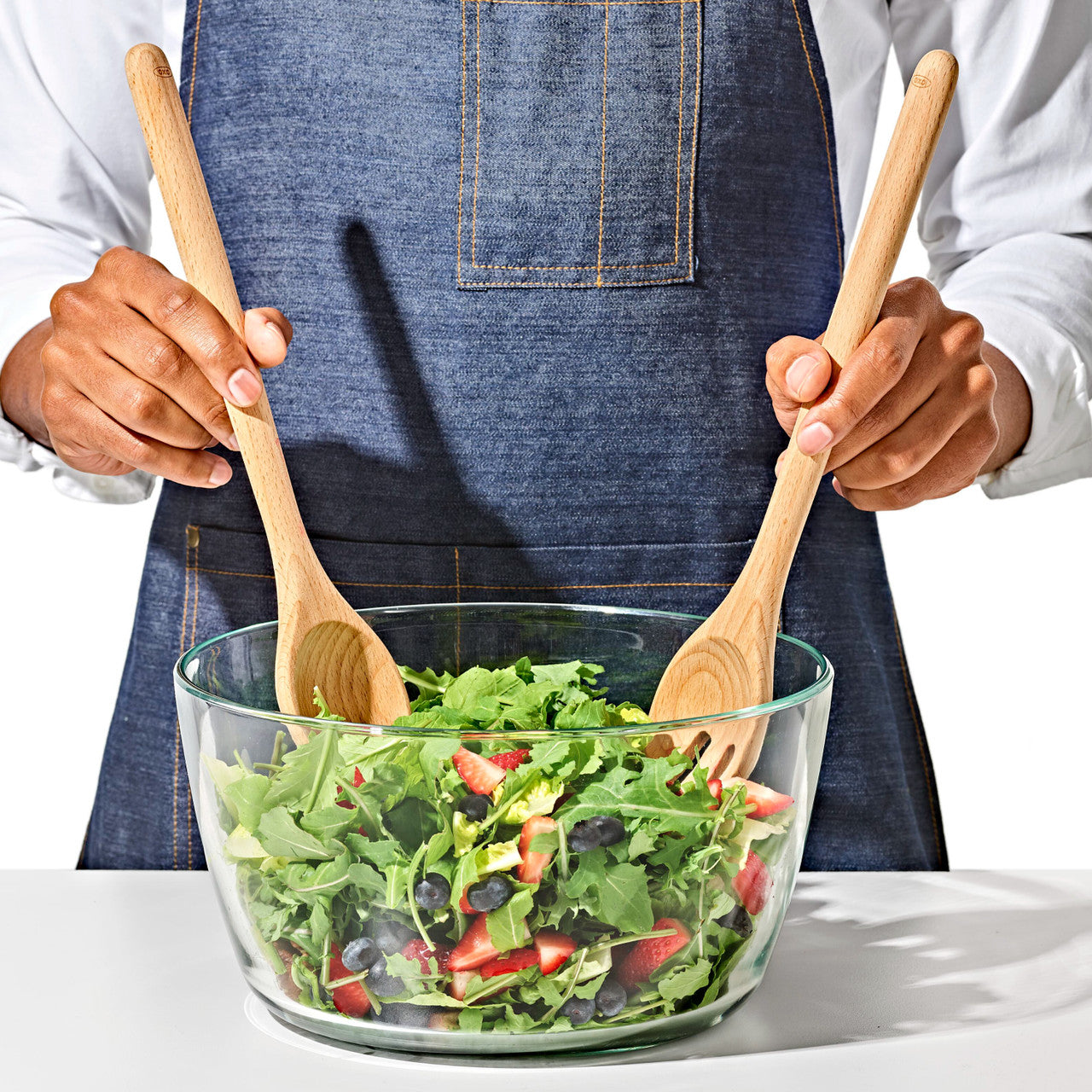 Good Grips Beechwood Salad Servers – 2-Piece Set