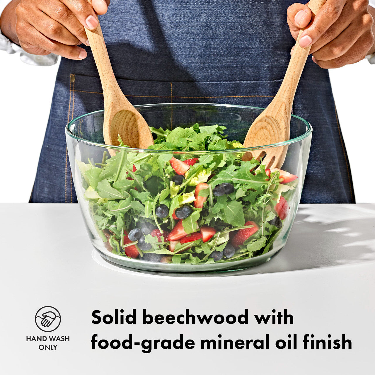Good Grips Beechwood Salad Servers – 2-Piece Set