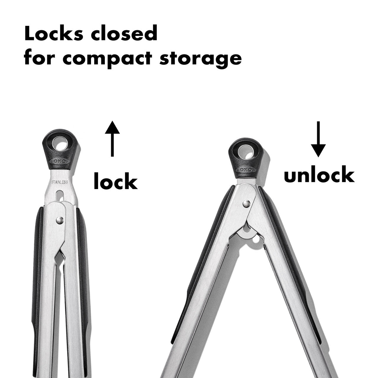 Good Grips Tongs With Nylon Heads - 2 Pack