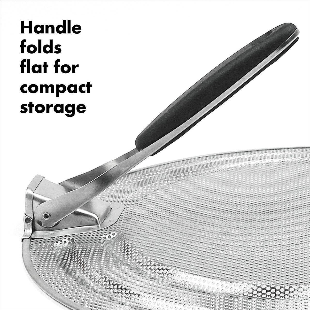 Splatter Screen With Folding Handle