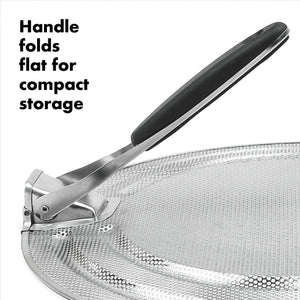 Splatter Screen With Folding Handle