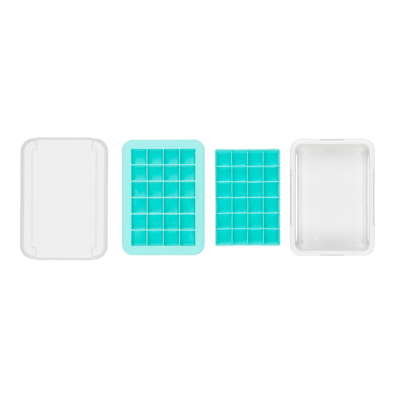 Covered Silicone Ice Cube Tray - Small Cubes
