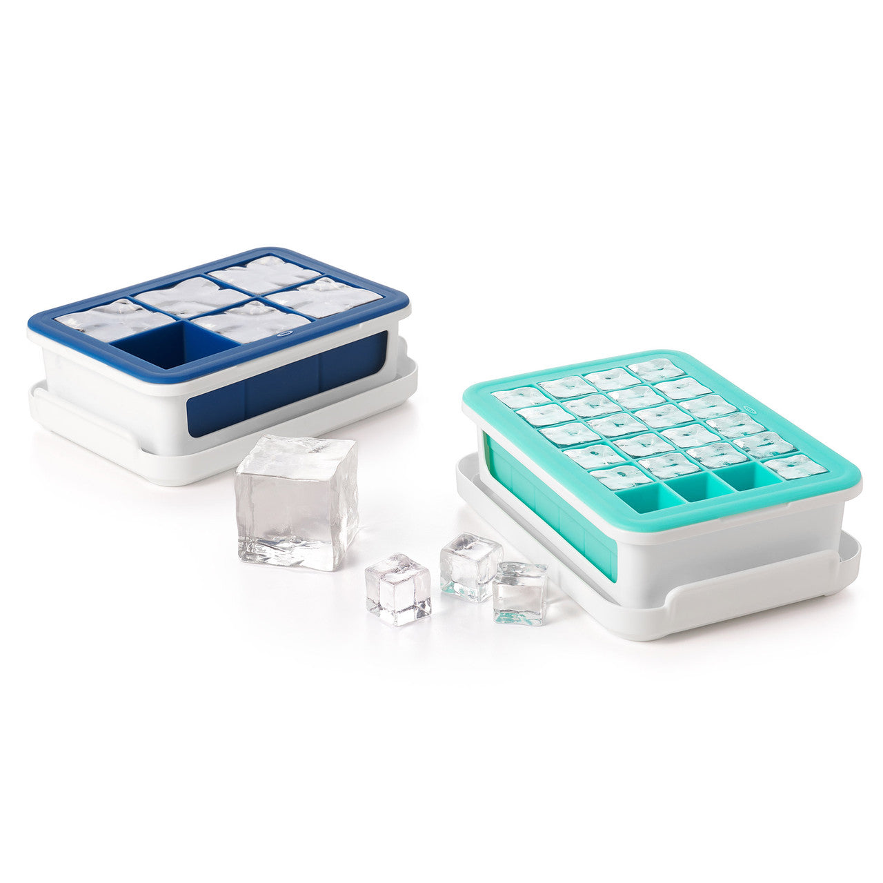 Covered Silicone Ice Cube Tray - Small Cubes