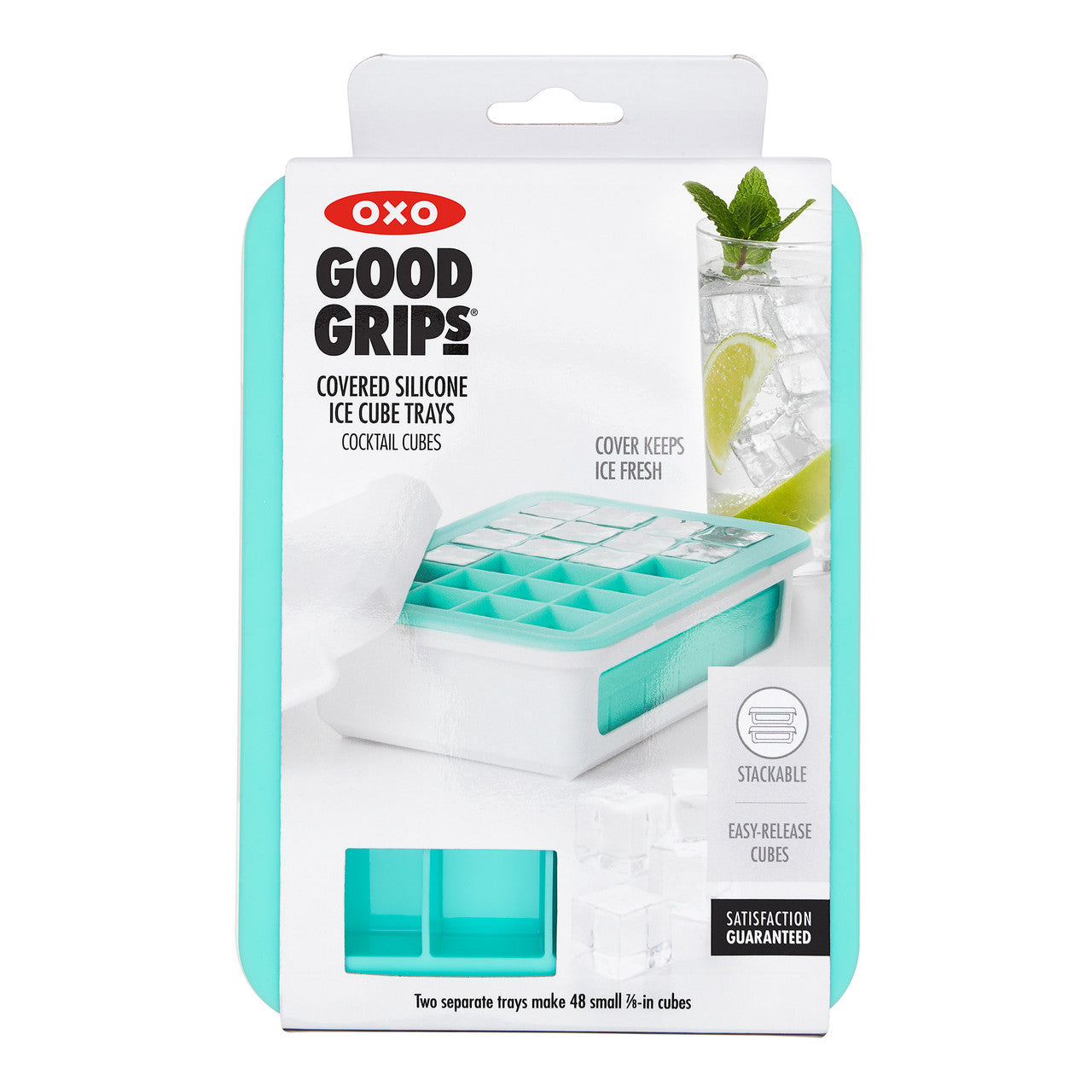 Covered Silicone Ice Cube Tray - Small Cubes