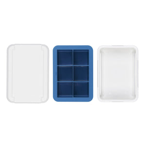 Covered Silicone Ice Cube Tray - Large Cubes