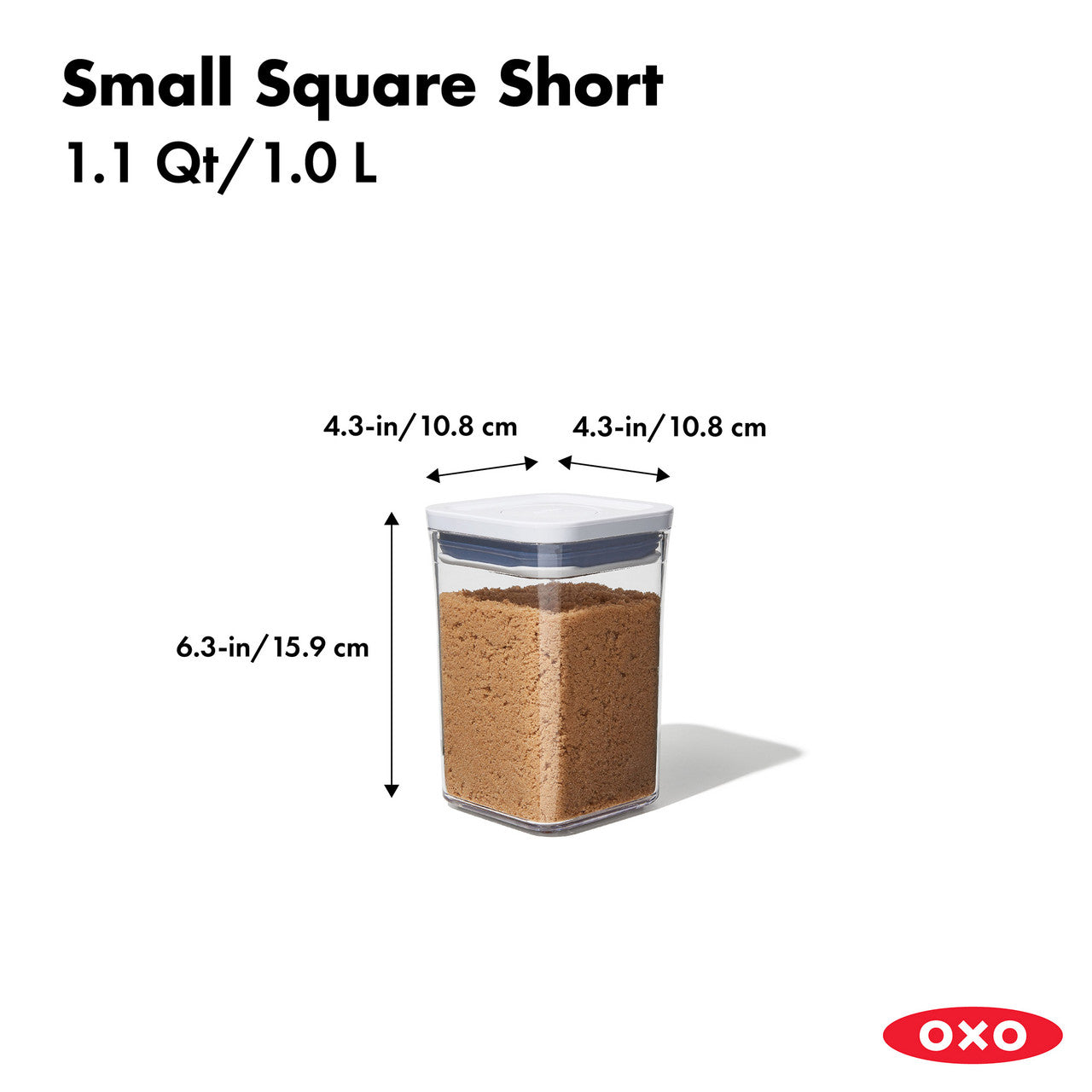 POP 2.0 Small Square, Short (1 Litre)