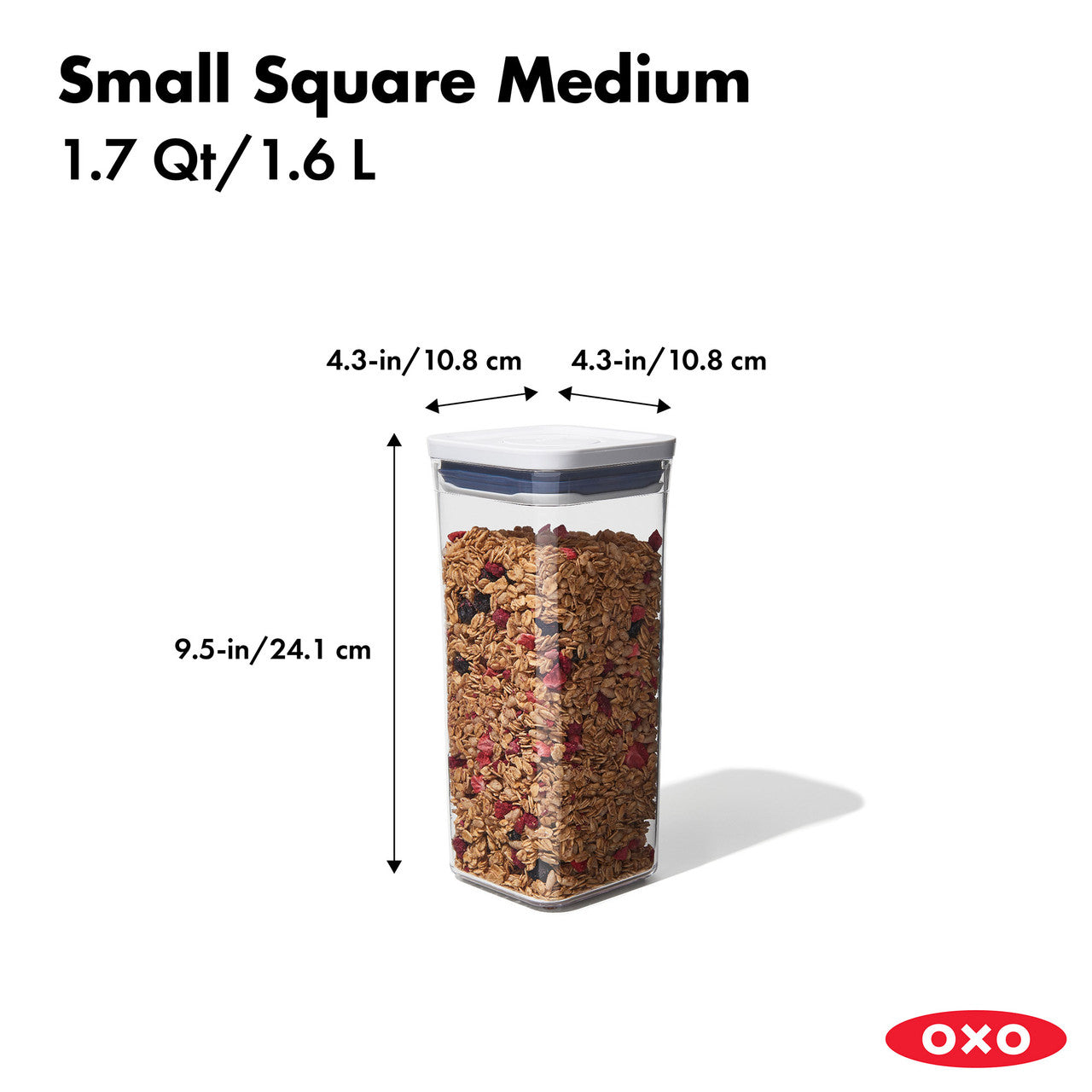 POP 2.0 Small Square, Medium (1.6 Litre)