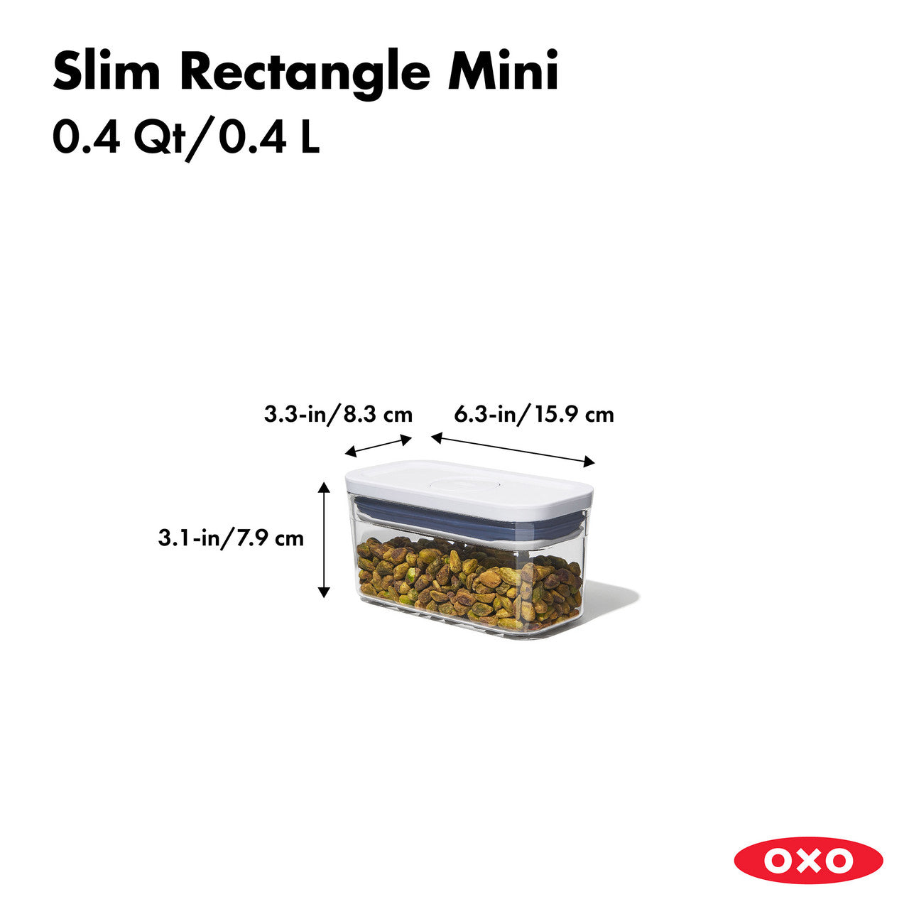 POP 2.0 Slim Rectangle, Mini (400ml)