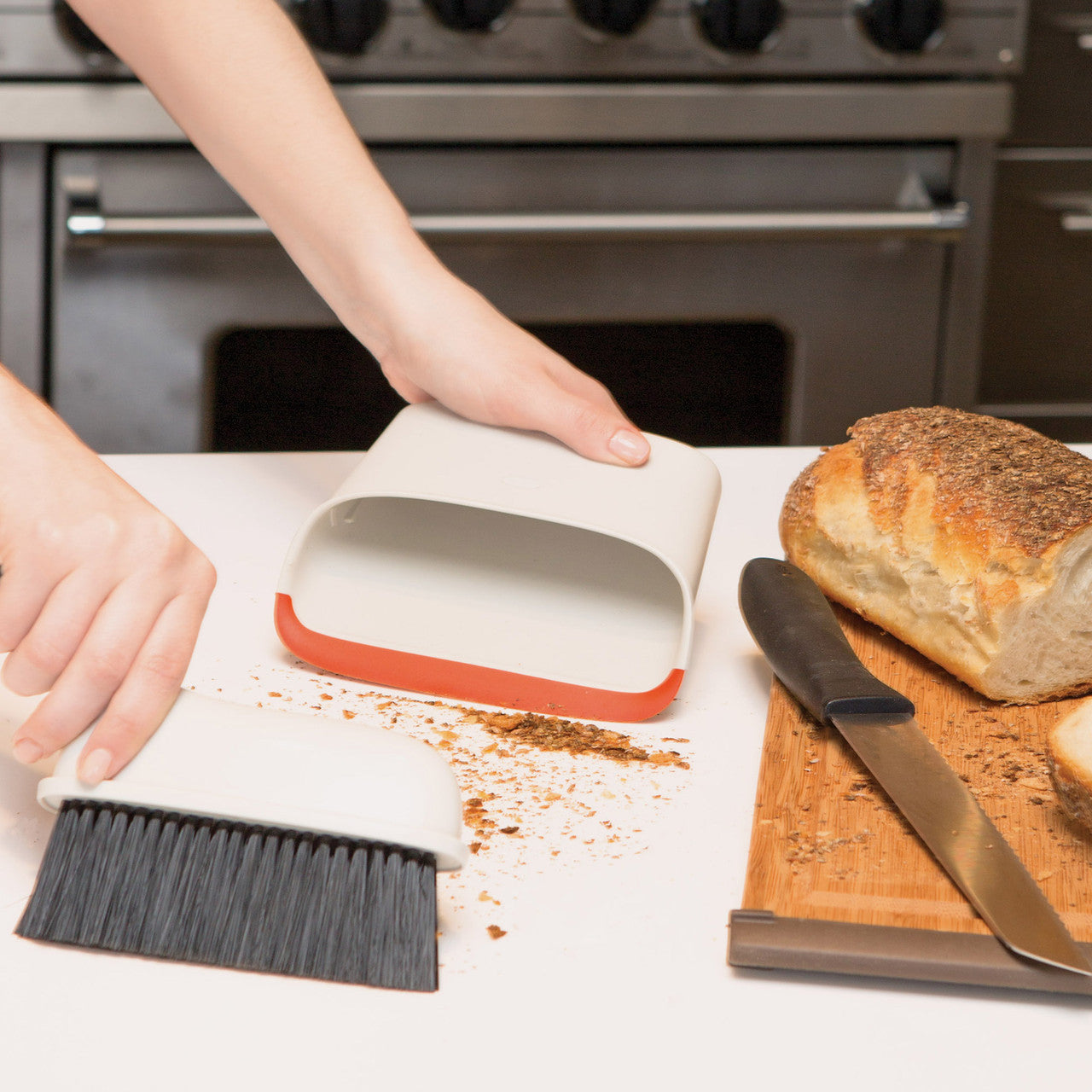 Compact Dustpan and Brush Set