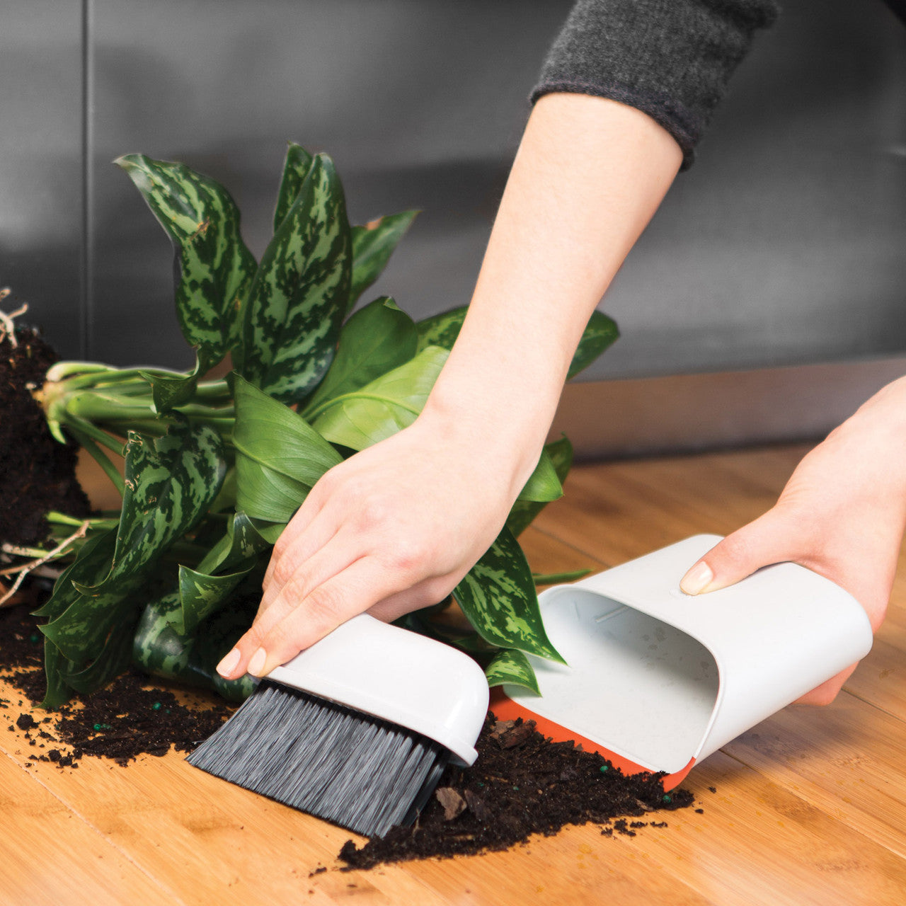 Compact Dustpan and Brush Set