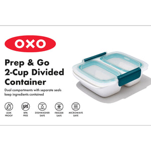 Prep & Go Divided Container 0.4L