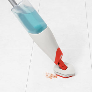 Microfiber Spray Mop with Slide-Out Scrubber