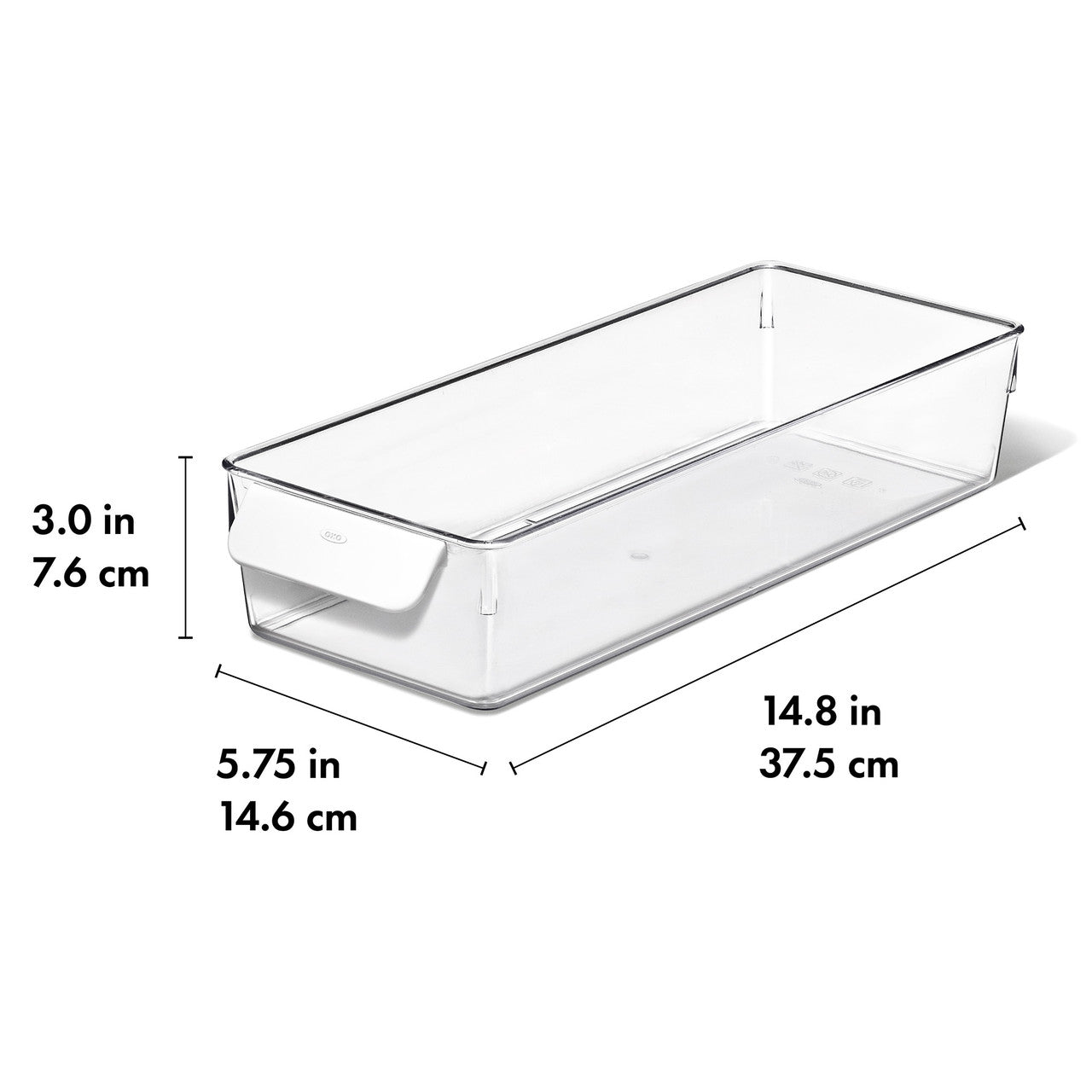 Refrigerator Storage Bin 15 x 38 x 8cm