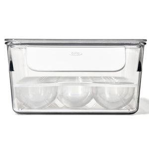 Refrigerator Egg Bin with Removable Tray