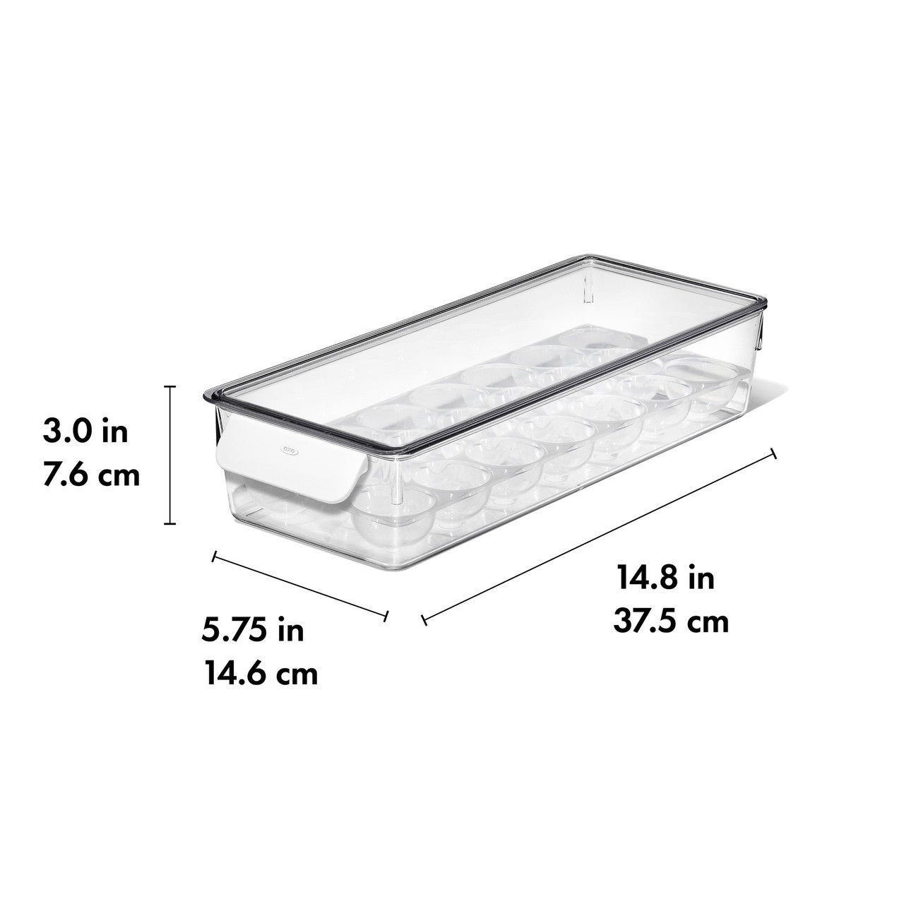 Refrigerator Egg Bin with Removable Tray