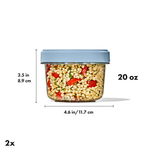 Twist & Stack Container, 2 Pack / 592ml